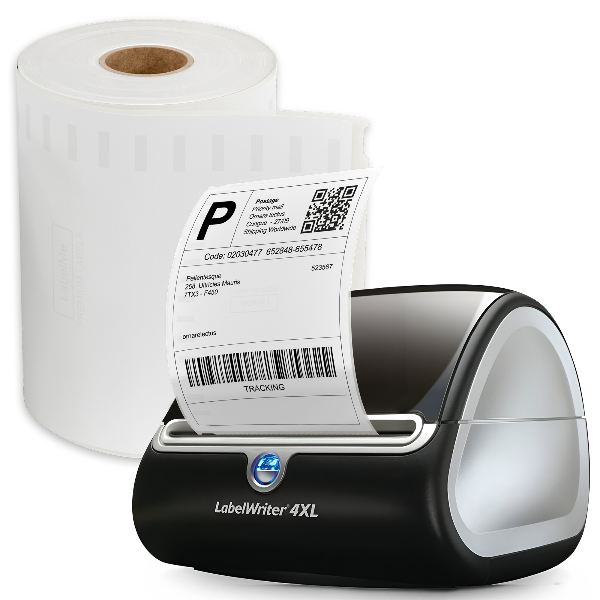 250 4x6 Thermal Label Roll Compatible with Dymo