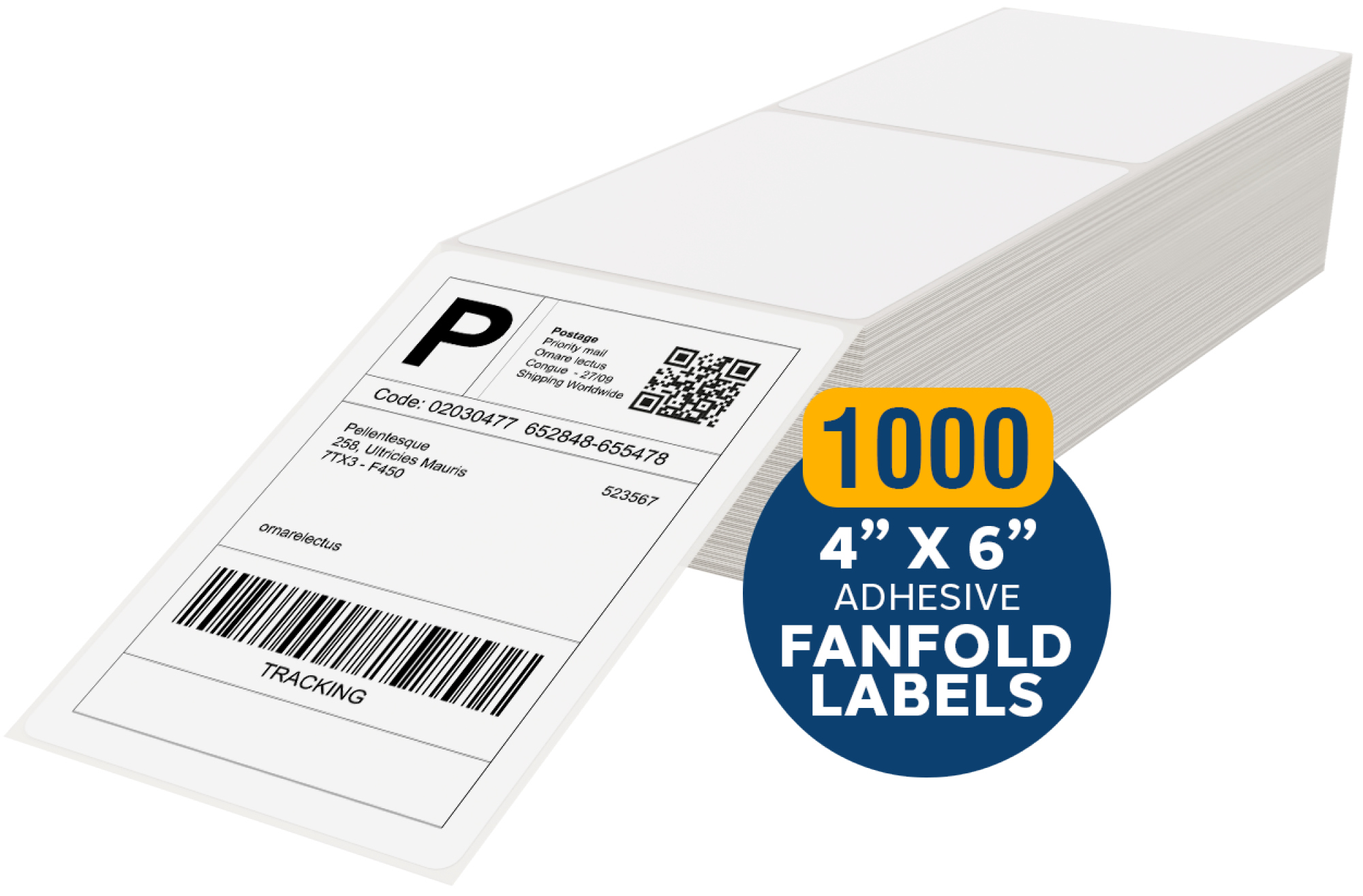 1000 4x6 Fanfold Thermal Labels - Image 2