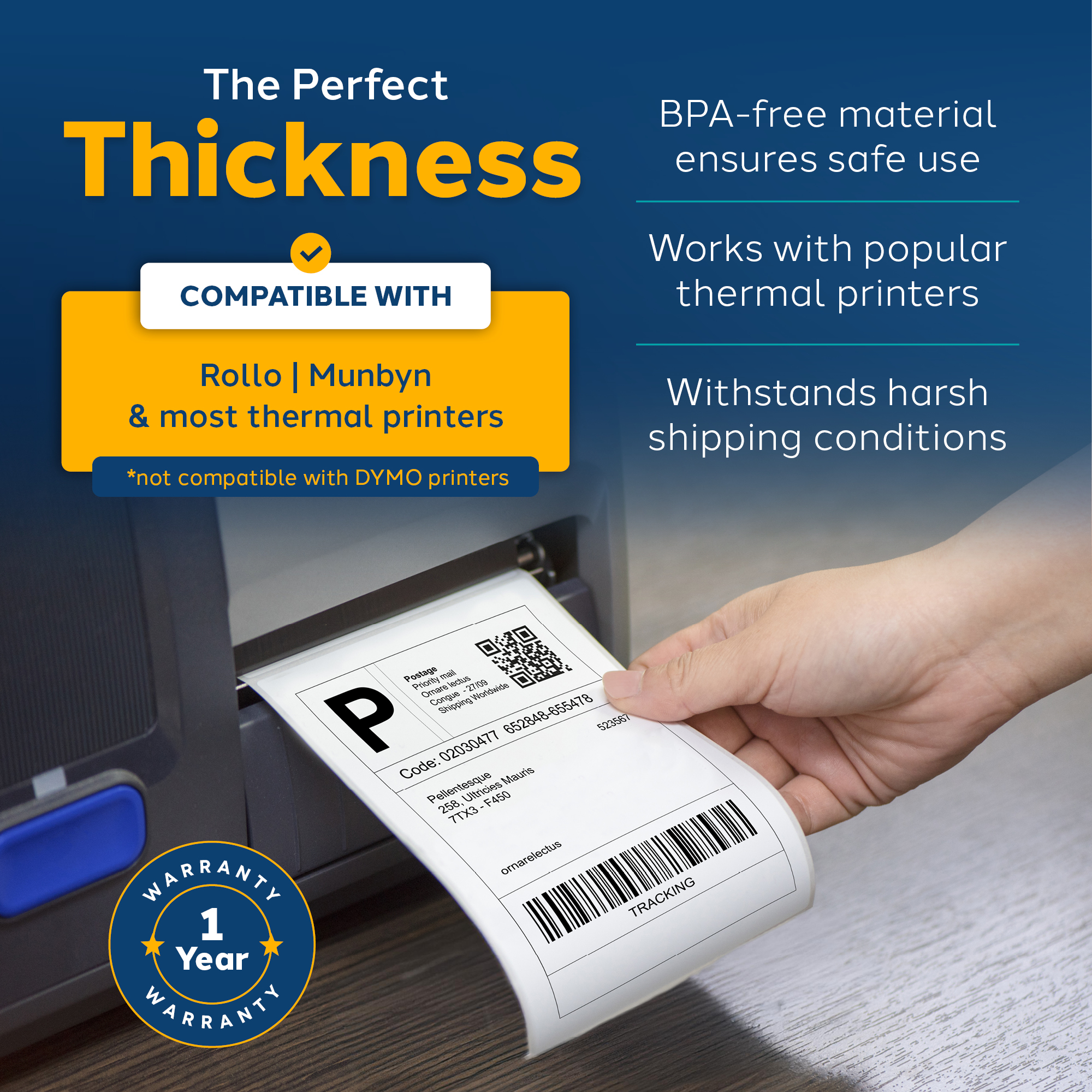 1000 4x6 Fanfold Thermal Labels - Image 5