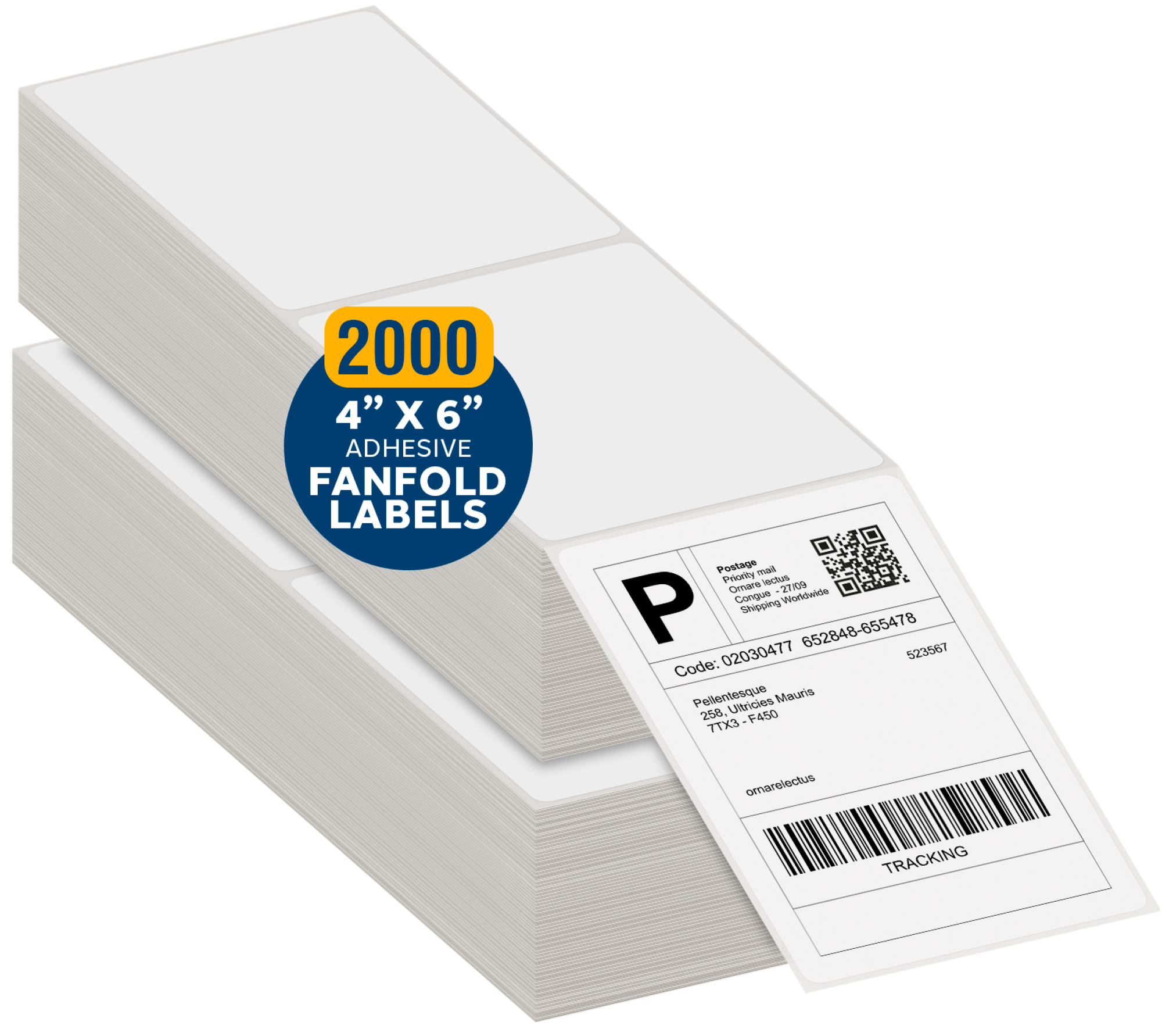 2000 4x6 Fanfold Thermal Labels - Image 2