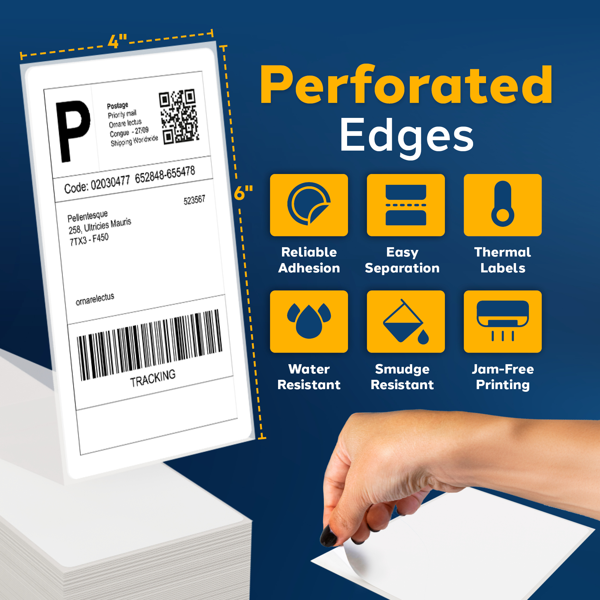 2000 4x6 Fanfold Thermal Labels - Image 4