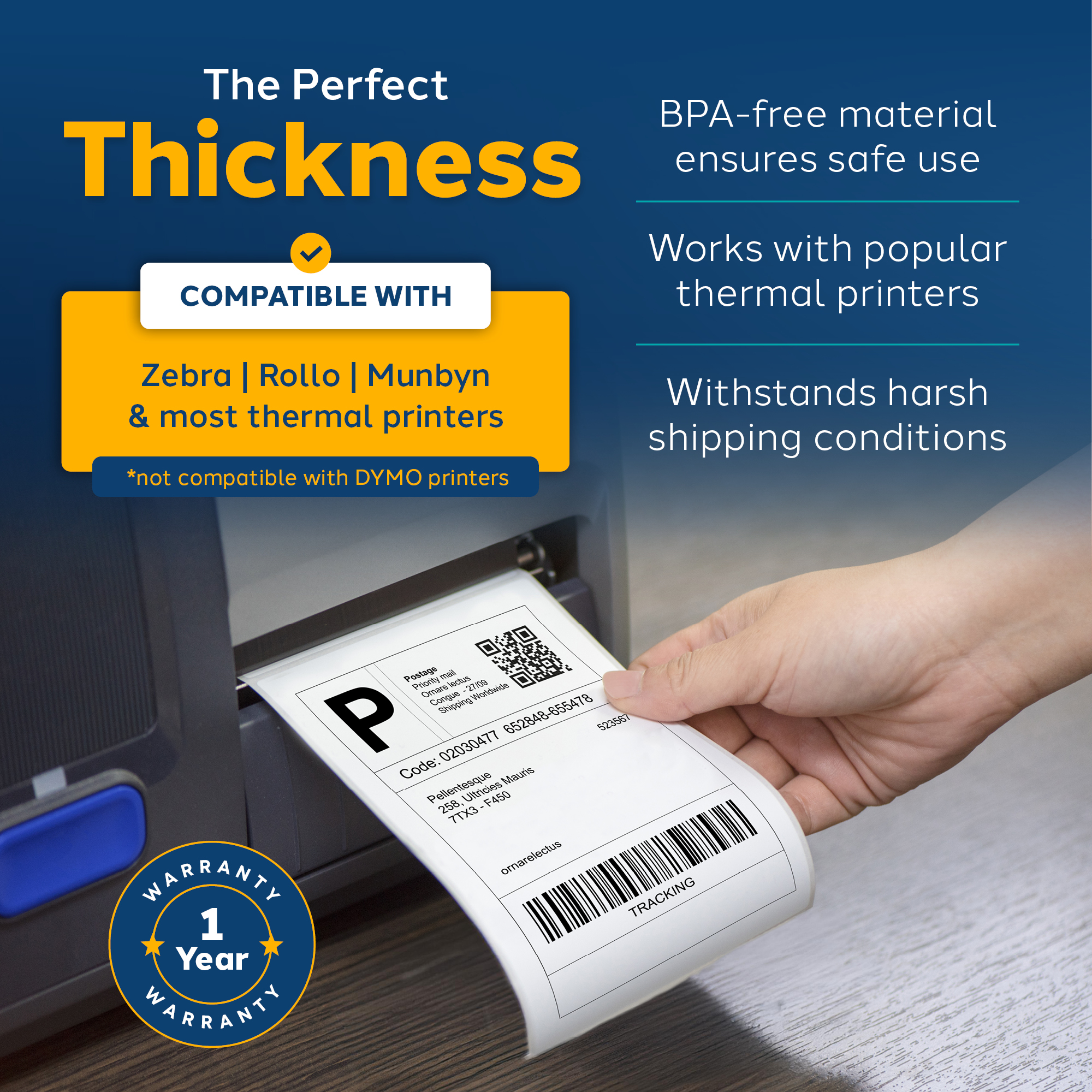2000 4x6 Fanfold Thermal Labels - Image 5