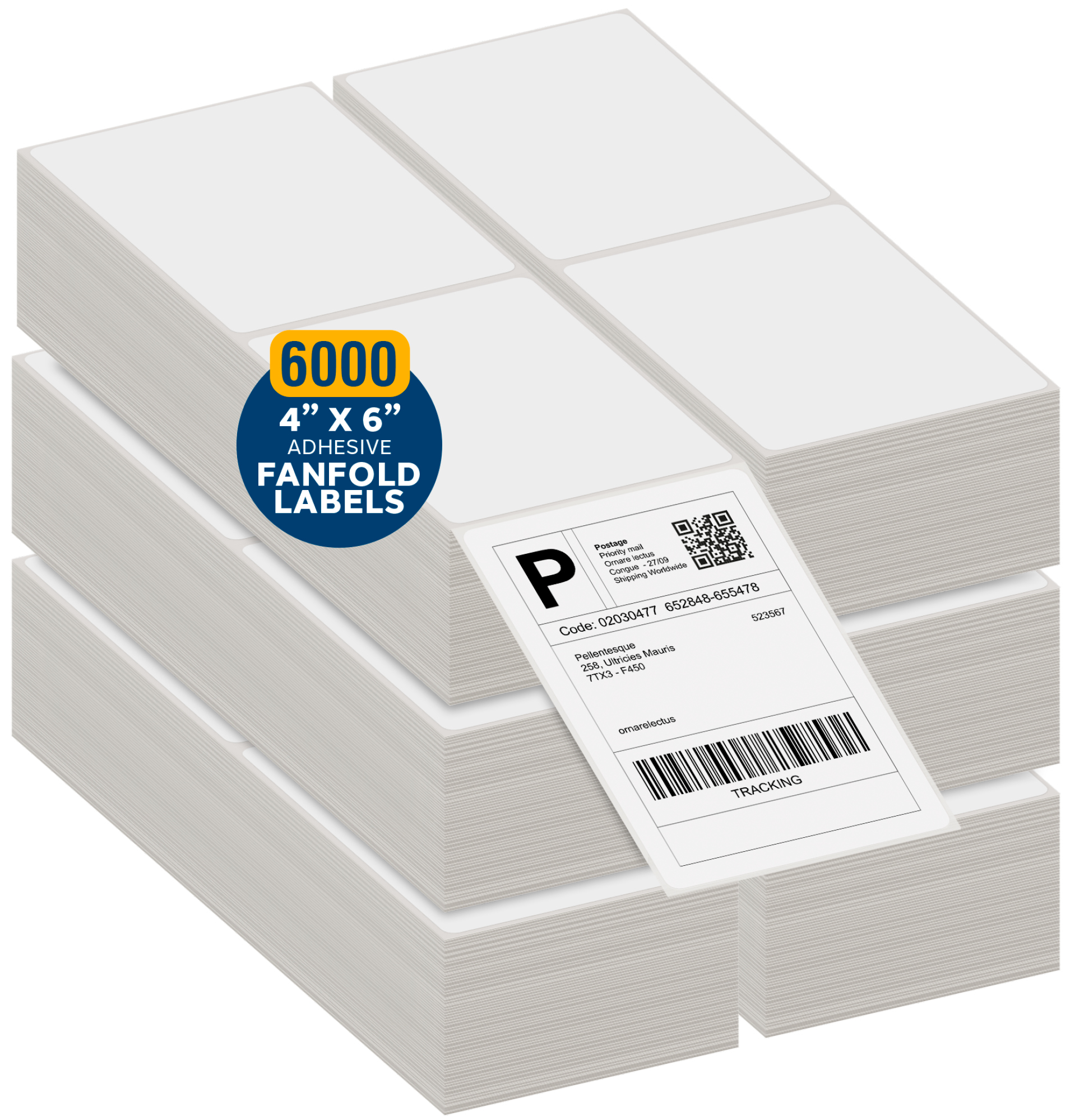 6000 4x6 Fanfold Thermal Labels - Image 2